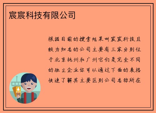 宸宸科技有限公司